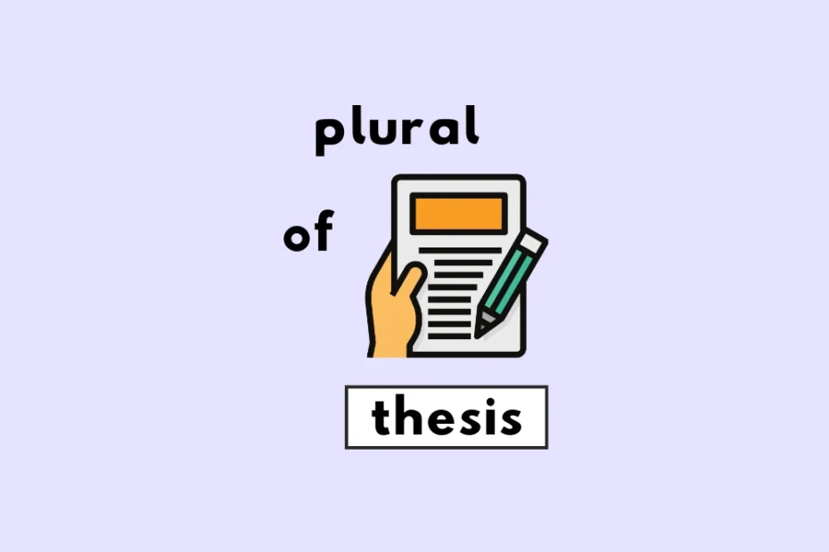 thesis to plural