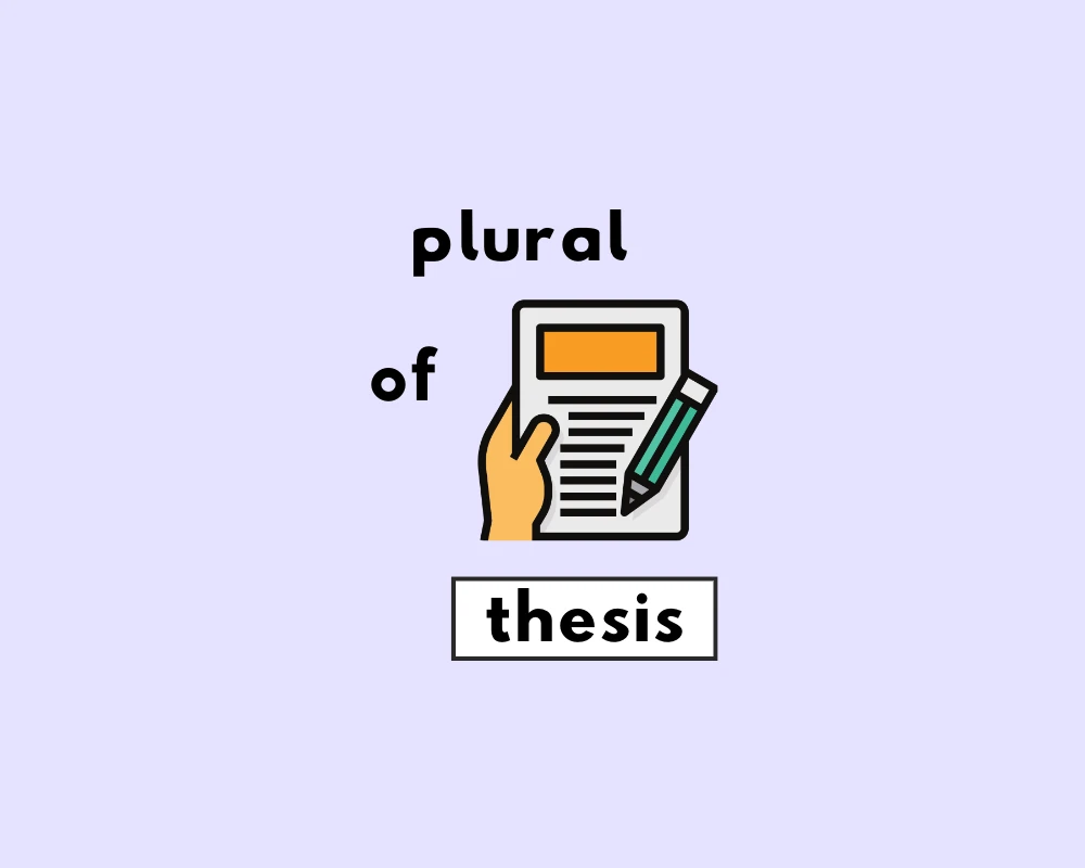 plural number of thesis