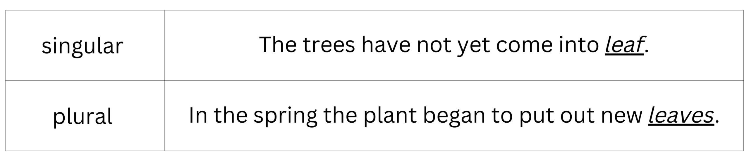 What's the Plural of Leaf? Leafs or Leaves?