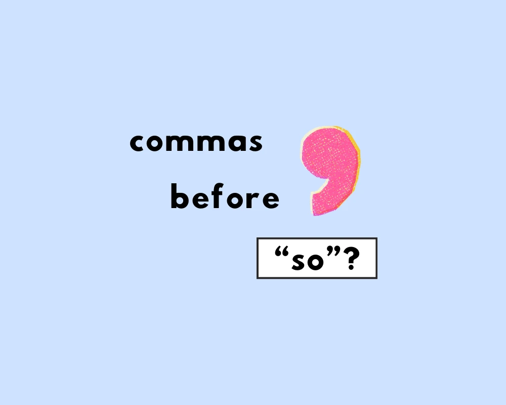 Comma before and